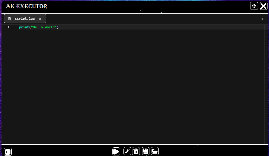 AK Executor Screenshot